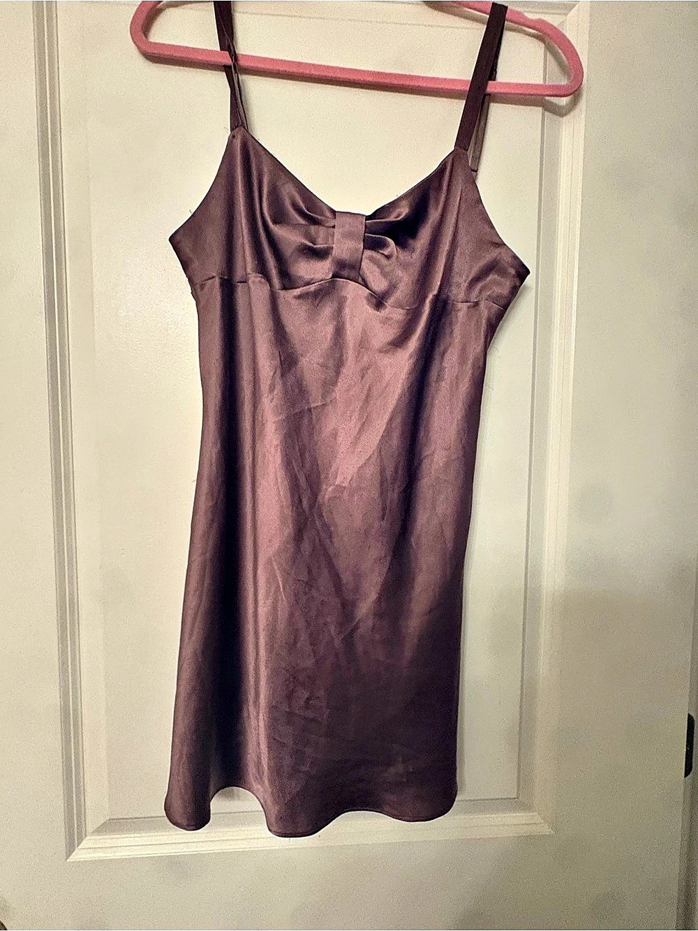 Vintage Victoria's Secret Angels Satin-Look Mini Slip Dress Size Medium